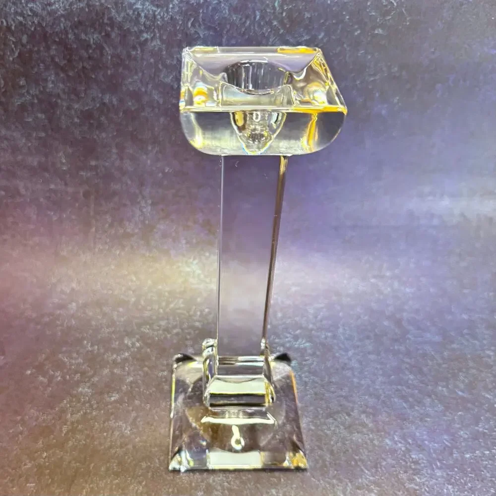 Villeroy & Boch Siena 8” 24% Lead Crystal Candlestick Candle Holder Austria EUC